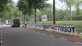 902501 Gezicht over de Rijksstraatweg te De Meern (gemeente Utrecht), waar reclame-uitingen geplaatst worden langs het ...